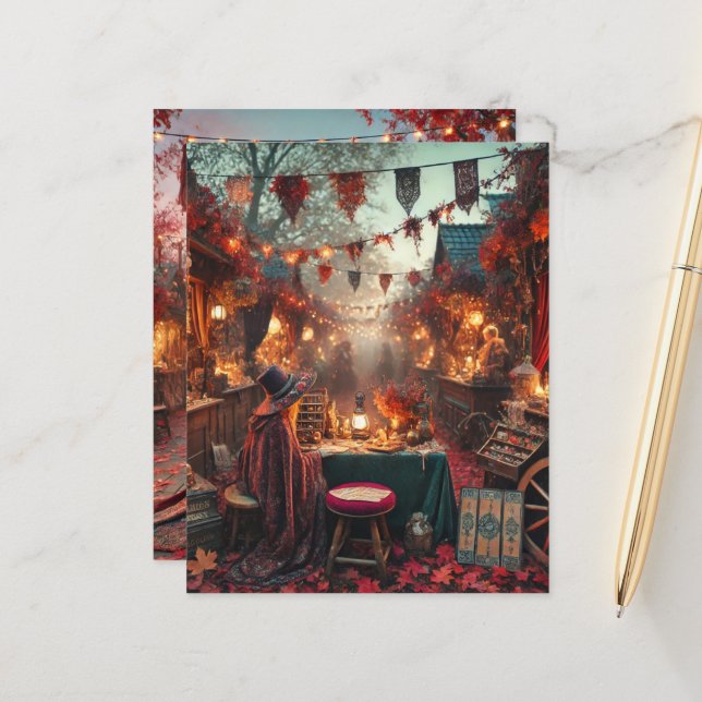 Papper för börsskrapbok för hösten Whimsigoth (Fram/Back In Situ)