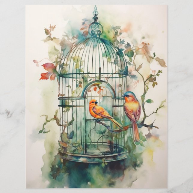 Papper för botaniskt symfoni-skrapbok (Framsida)