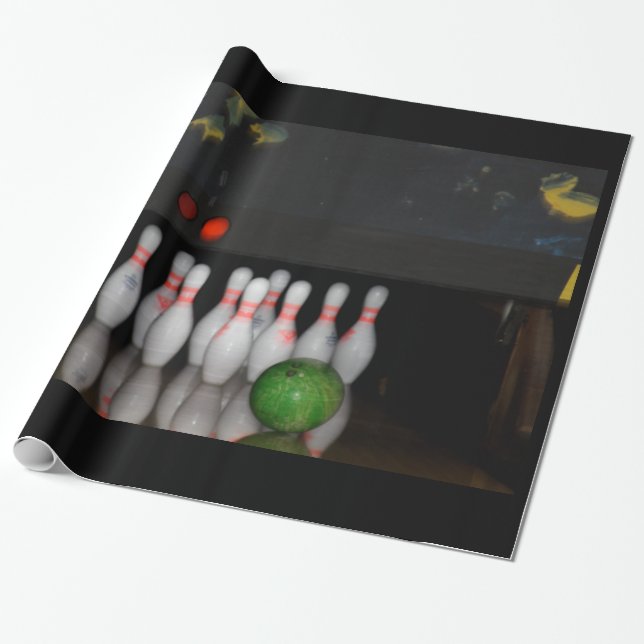 Papper för Bowling Wrapping Presentpapper (Utrullad)