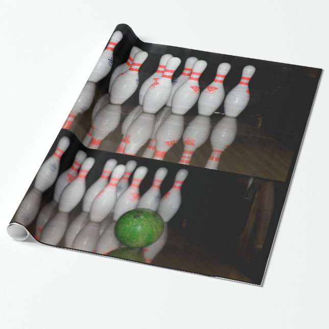 Papper för Bowling Wrapping Presentpapper (Utrullad)
