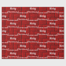 Papper för Bright Red Jul Wrapping Presentpapper