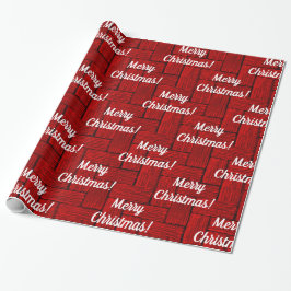 Papper för Bright Red Jul Wrapping Presentpapper