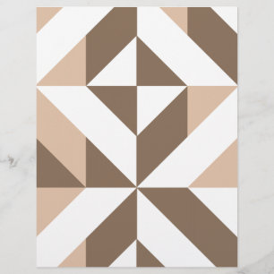 Papper för brunguds geometrisk kub