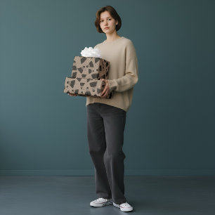 Papper för brunt omslagning av blanksteg presentpapper