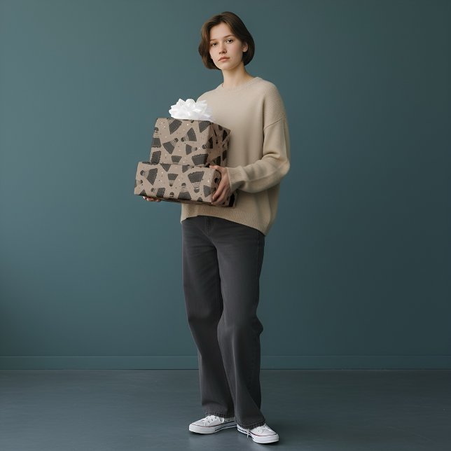 Papper för brunt omslagning av blanksteg presentpapper (Skapare uppladdad)