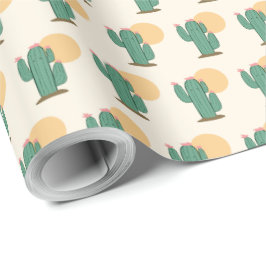 Papper för Cactus Thmet Gift Wrappingi Presentpapper