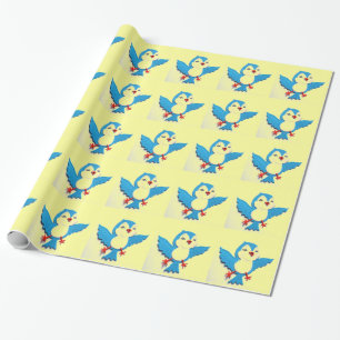 Papper för Cheery Bird Gift Wrapping Presentpapper
