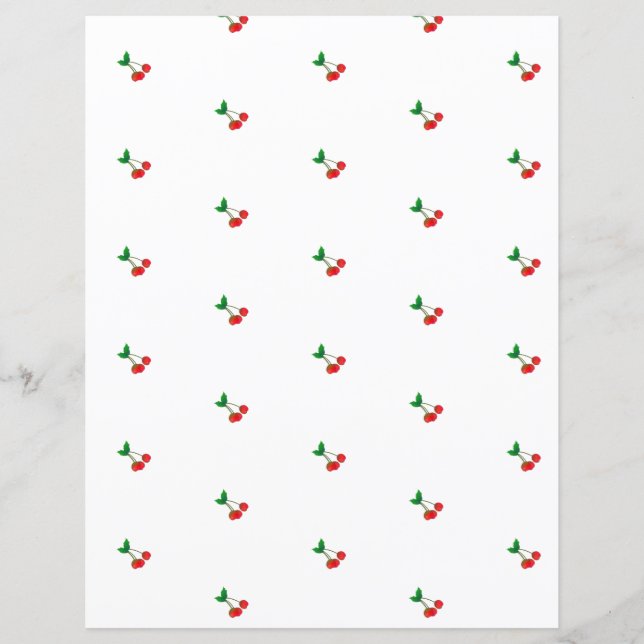 Papper för Cherry Cottage Scrapbook (Framsida)