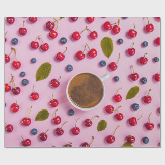 Papper för Cherry mönster Wrapping Presentpapper