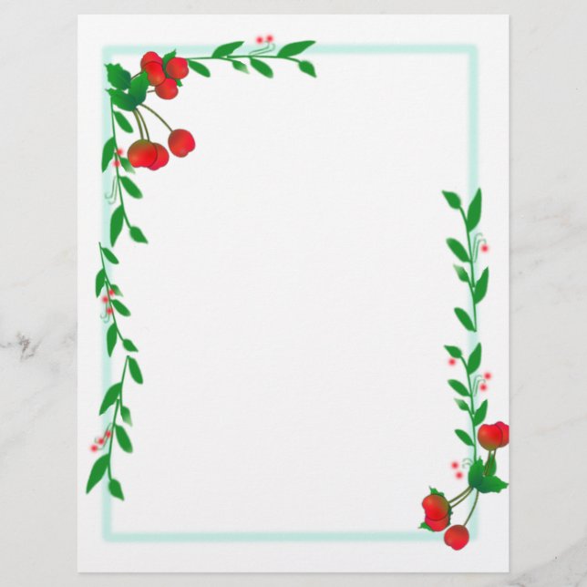 Papper för Cherry Stems Scrapbook (Framsida)