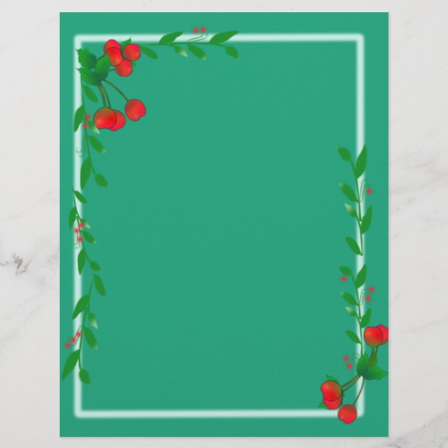 Papper för Cherry Stems Scrapbook (Framsida)