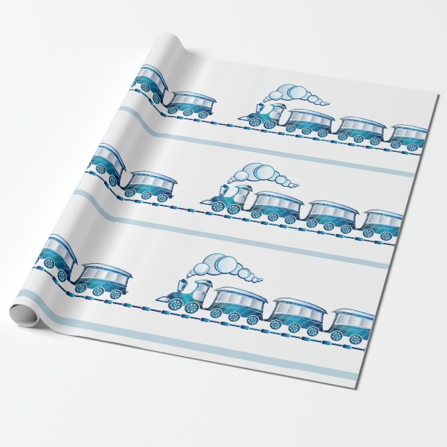 Papper för Chugga Chugga Choo Choo Baby Wrapping Presentpapper (Utrullad)