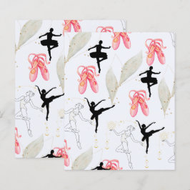 Papper för Cute Ballerina Dance-skrapbok