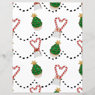 Papper för Cute Falalala-julskrapbok