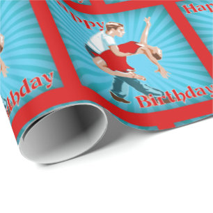 Papper för Dance par Grattis på födelsedagen Gift Presentpapper