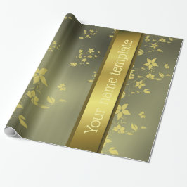 Papper för den ömtåliga asiatiska blomman namn presentpapper