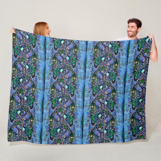 Papper för Digital Bassäng Vatten Struktur Vatten Fleecefilt (På plats)