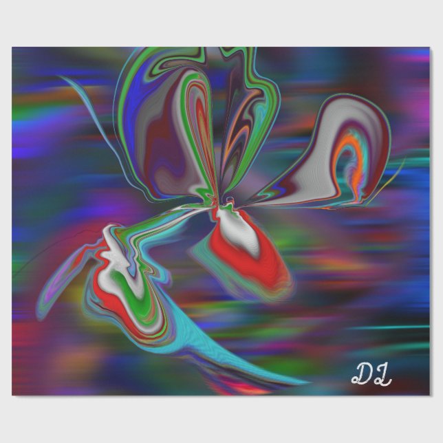 Papper för enhetlig Abstrakt för Vätskig insvällni Presentpapper (Platt)