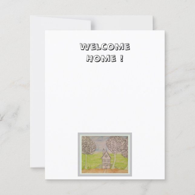 Papper för enstaka lilla husskrapbok (Framsida)