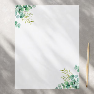 Papper för Eucalyptus Greenery Stationery