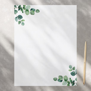 Papper för Eucalyptus Greenery Stationery