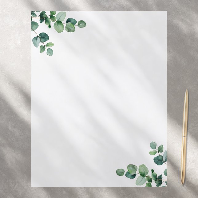 Papper för Eucalyptus Greenery Stationery (Skapare uppladdad)