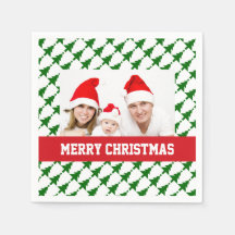 Papper för Family Jul Photo Napkins