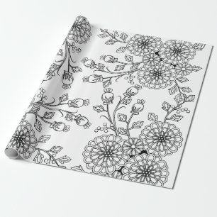 Papper för färgläggning för härlig vit för s presentpapper