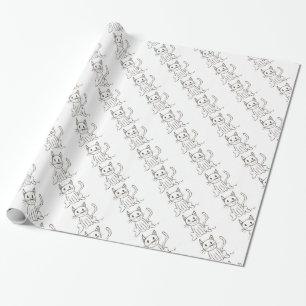 Papper för färgning av Kattunge Presentpapper