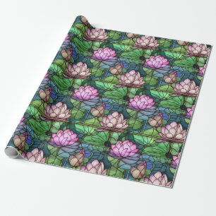 Papper för fastsatt glasform Lotus Wrapping Presentpapper