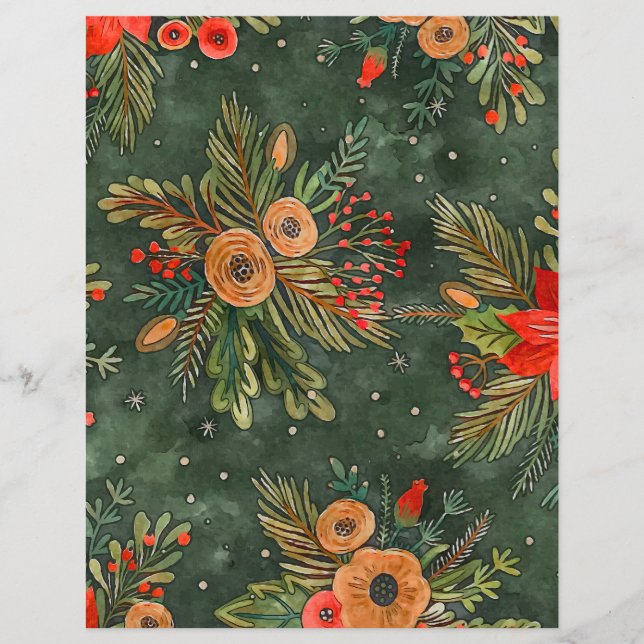 Papper för Festive-Vintage-skrapbok (Framsida)