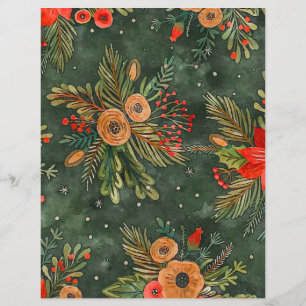Papper för Festive-Vintage-skrapbok