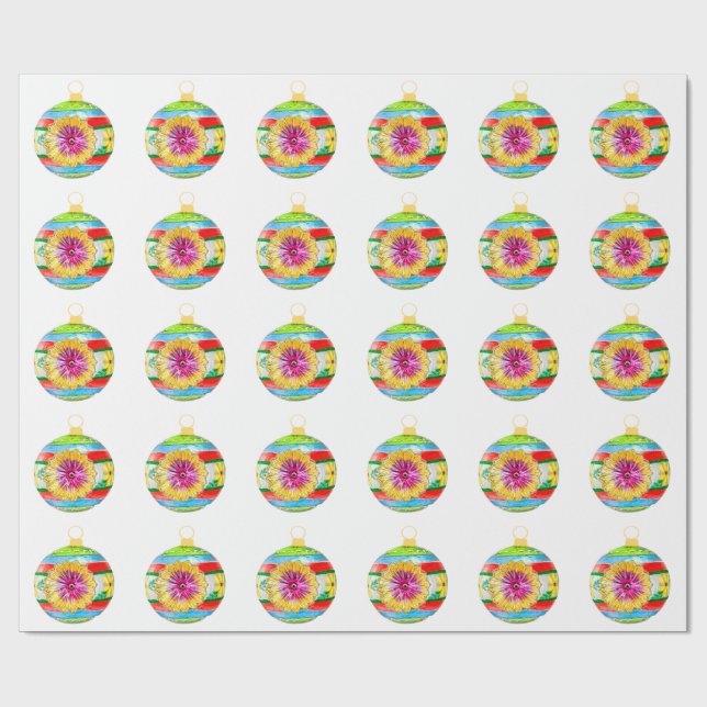 Papper för flerfärgad vitaktig radbrytning presentpapper (Platt)