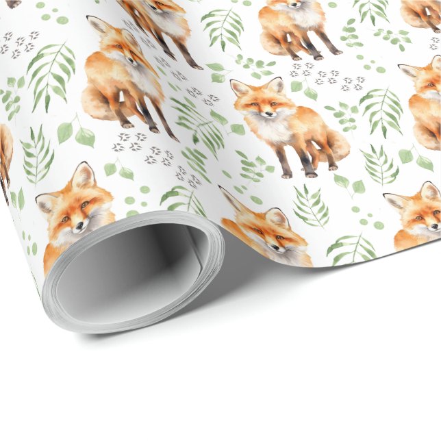 Papper för foxinsvällning presentpapper (Rullad Hörn)