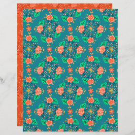 Papper för Garland Blue Scrapbook