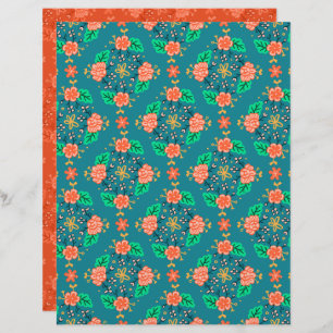 Papper för Garland Blue Scrapbook