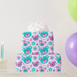 Papper för gåva för 2nd födelsedag för presentpapper