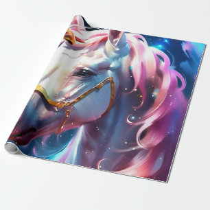 Papper för gåva från Cute Rainbow Unicorn Birthday Presentpapper