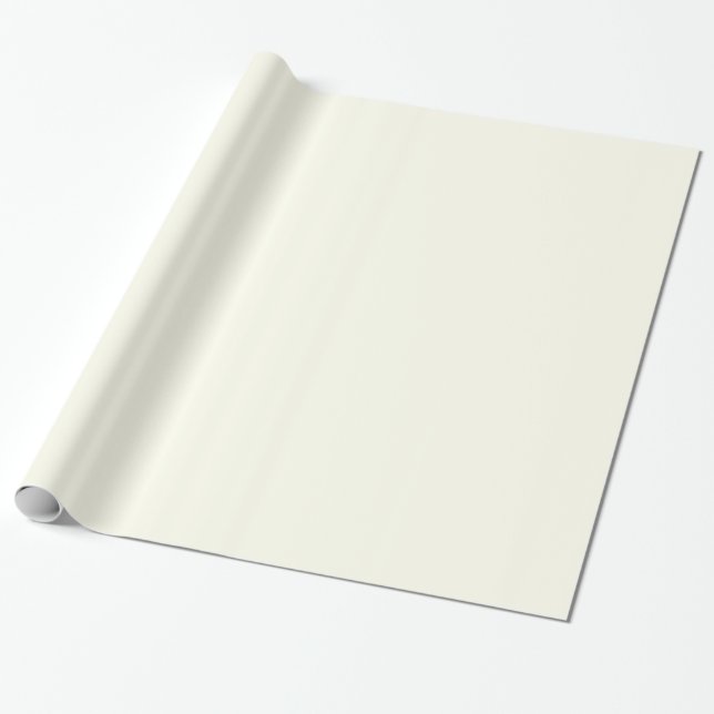 Papper för Glossy Ivory White Wrapping Presentpapper (Utrullad)