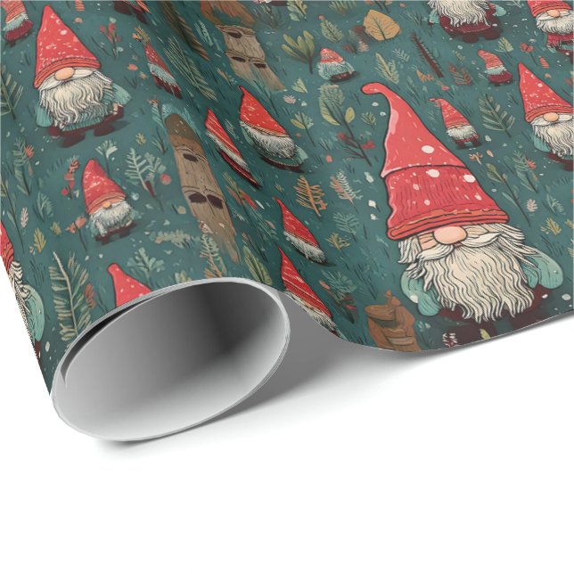 Papper för Gnomes Wrapping Presentpapper (Rullad Hörn)