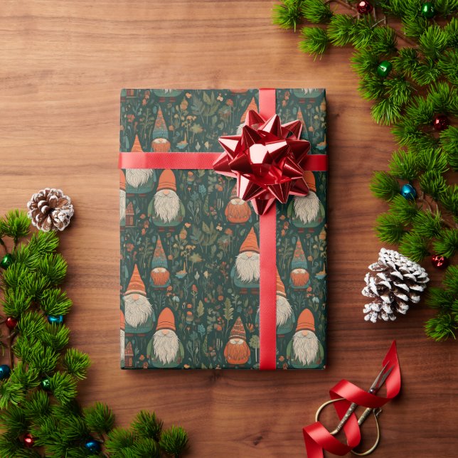 Papper för Gnomes Wrapping Presentpapper (Julgåva)