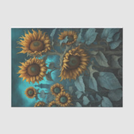 Papper för Gothic Summer Solros Decoupage