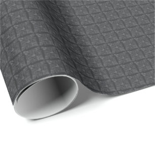 Papper för grått-vitisp-inslagning presentpapper