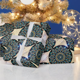 Papper för grekiska Öga Mandala Wrapping Presentpapper