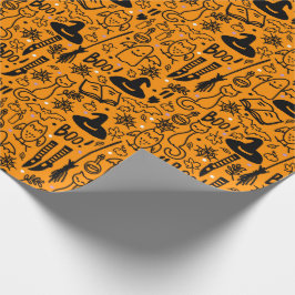 Papper för Halloween. Presentpapper