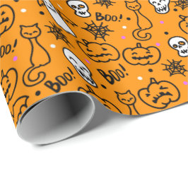Papper för Halloween. Presentpapper
