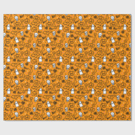 Papper för Halloween. Presentpapper