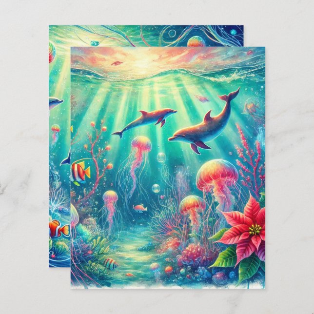 Papper för havsbottenstropp (Fram/baksida)