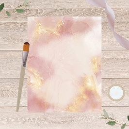 Papper för himmelsk Rosa för vattenfärgsskrapbok