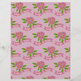 Papper för Hugs & Kisses-skrapbok